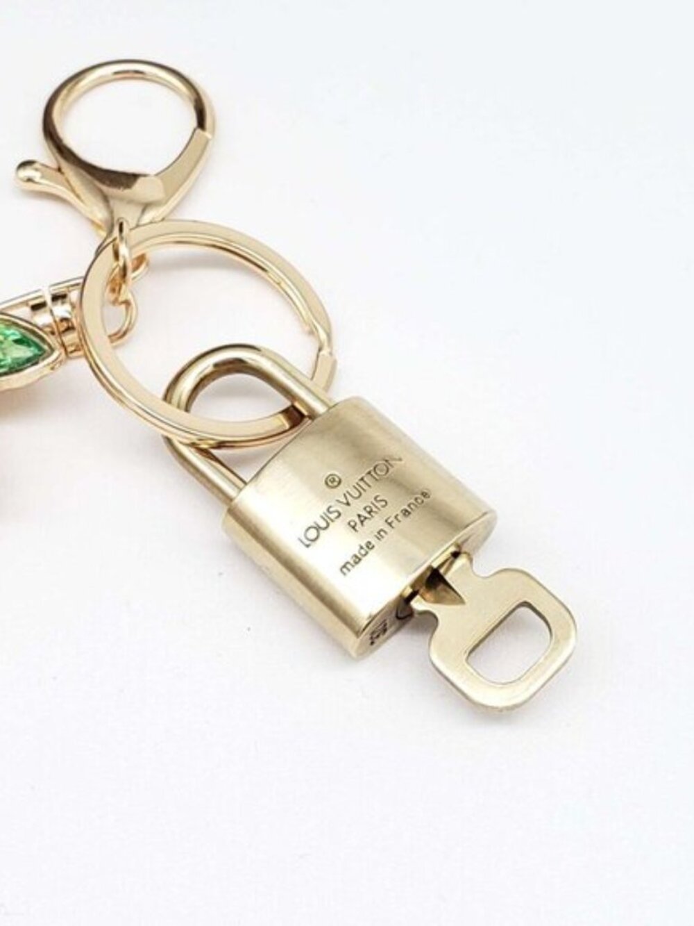 Louis Vuitton Authentic Gold Lock 🔒 Unbranded Apple Keychain Charm for Bags - Picture 5 of 7
